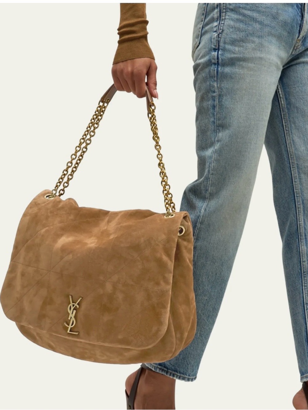 UNBRANDED Messenger Bag with Gold Chain Strap - Picture 7 of 9